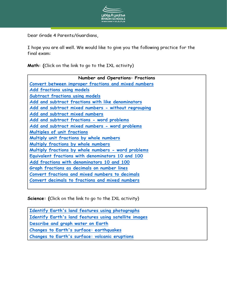 Exam Practice (Grade 4 - Week 6 Onwards) | PDF | Volcano | Plate Tectonics