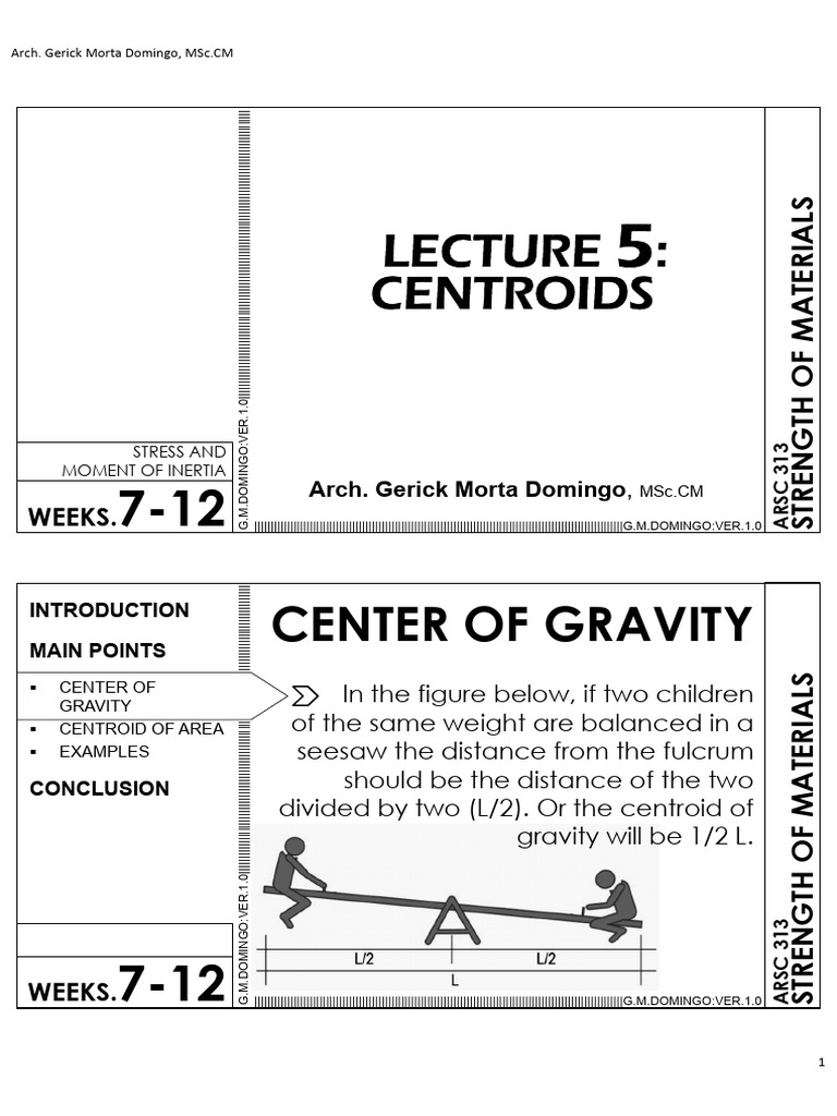 L5 mt centroids pdf area center of mass