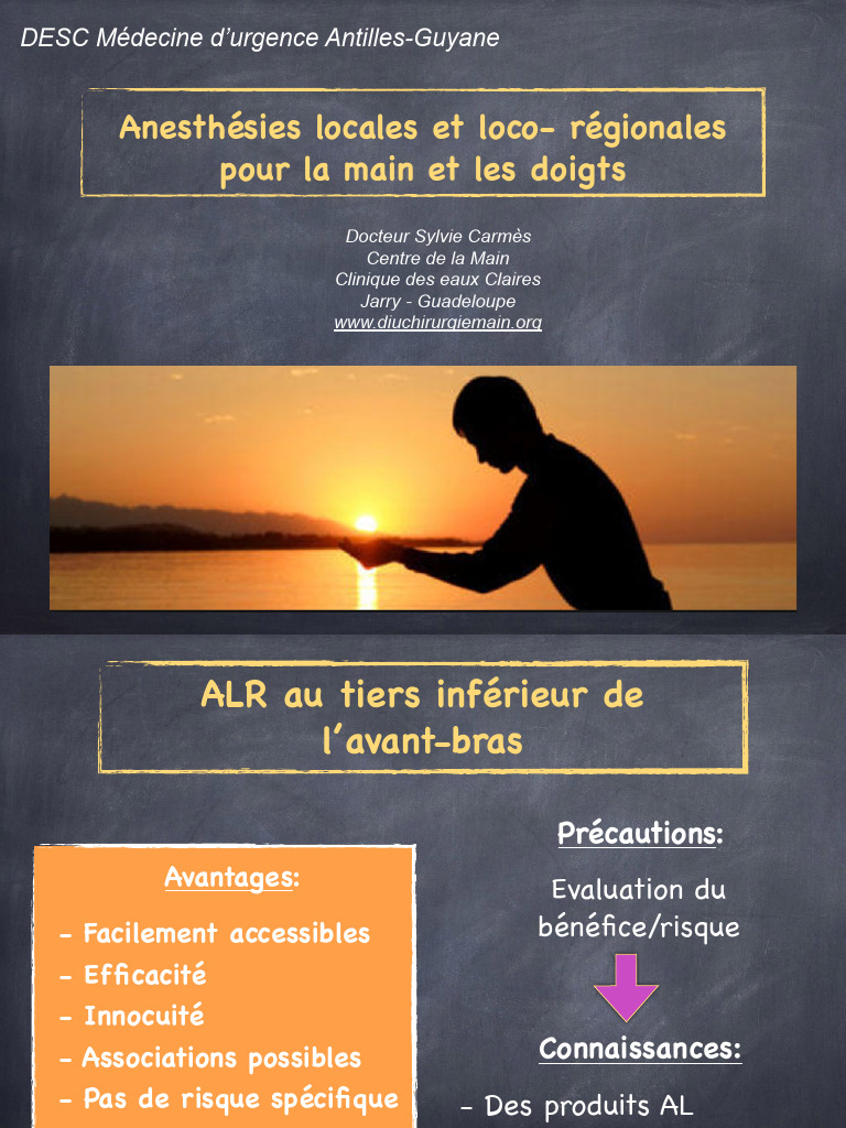 Anesthésie loco-régionale pour la main | PDF | Main | Anesthésie