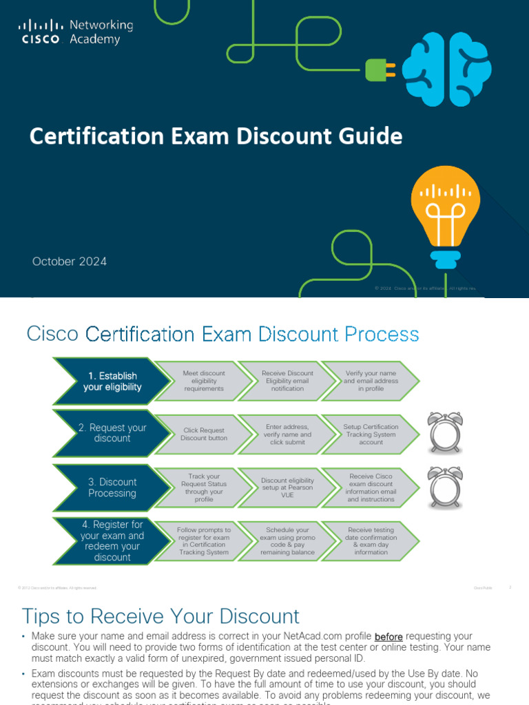 Cisco Certification Exam Discount Guide | PDF | Cisco Certifications