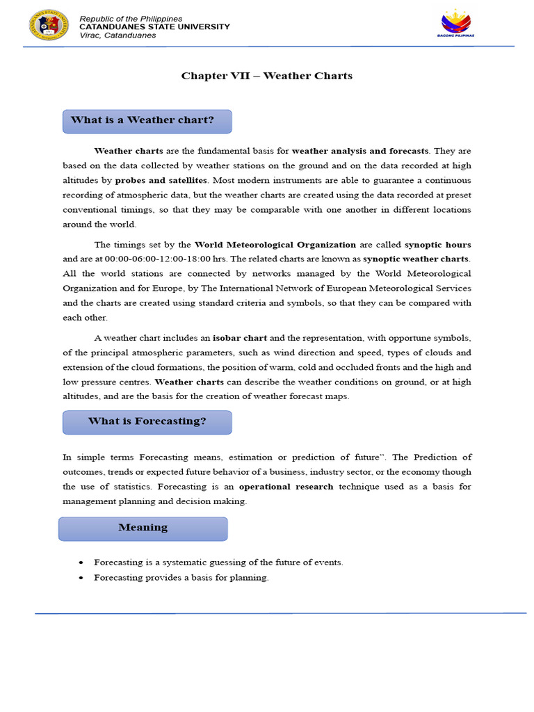 Weather Charts and Forecasting Basics | PDF | Rain | Thunderstorm