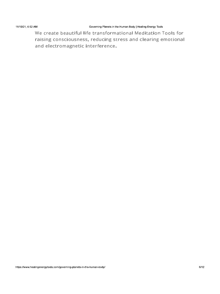 Governing planets in the human body healing energy tools pg6 pdf