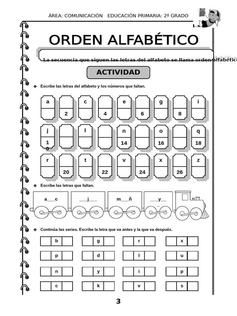 Actividades de Lengua para 2º Grado | PDF | Alfabeto | Lingüística