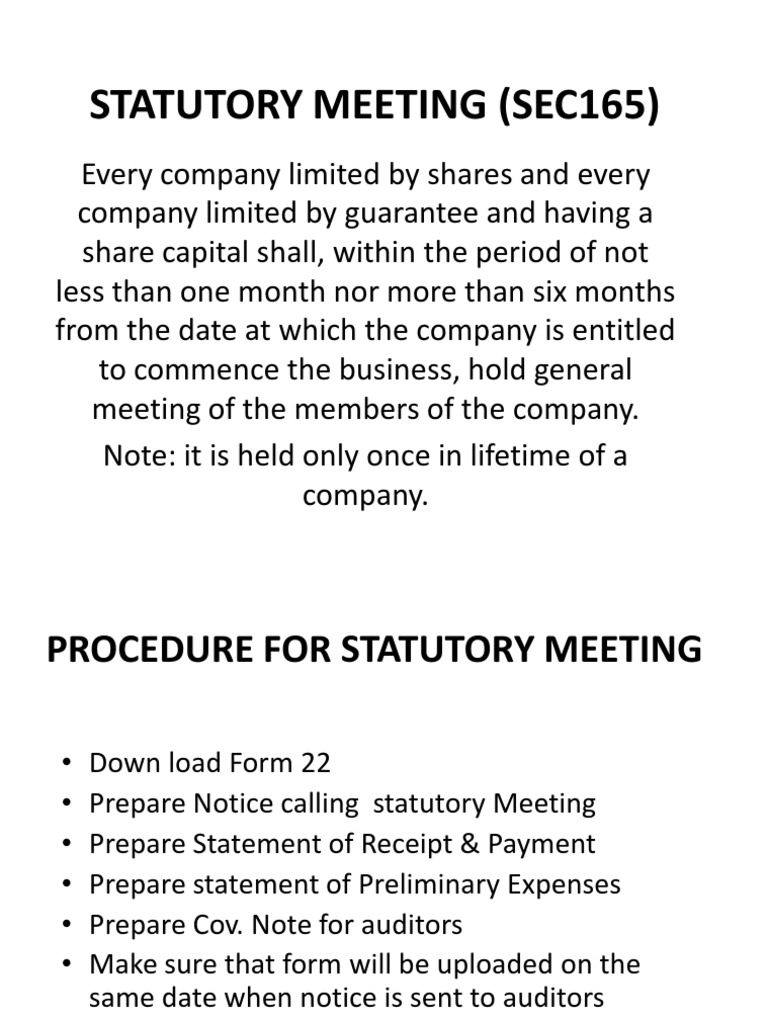 Statutory Meeting (Sec165) PDF