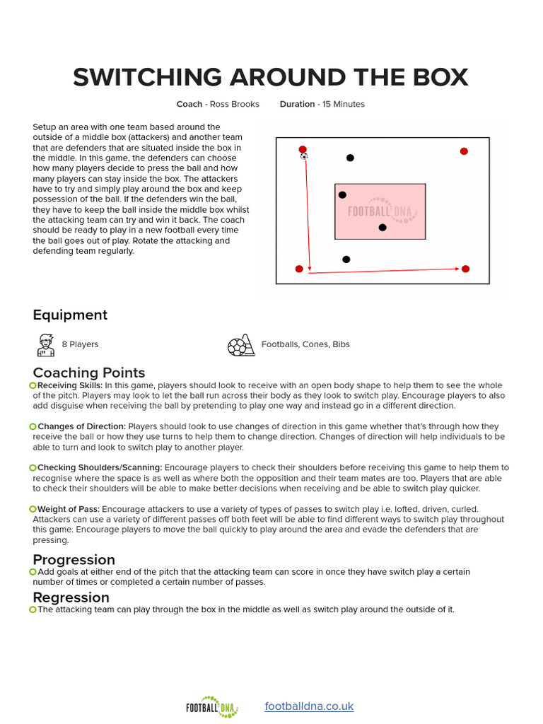 Switching Play in Football Drills | PDF | Defender (Association ...