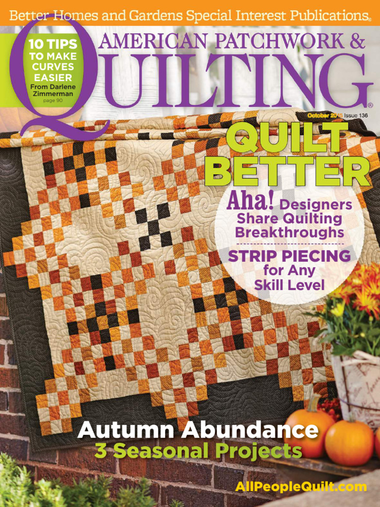 American Patchwork & Quilting - October 2015 | PDF | Quilting | Quilt