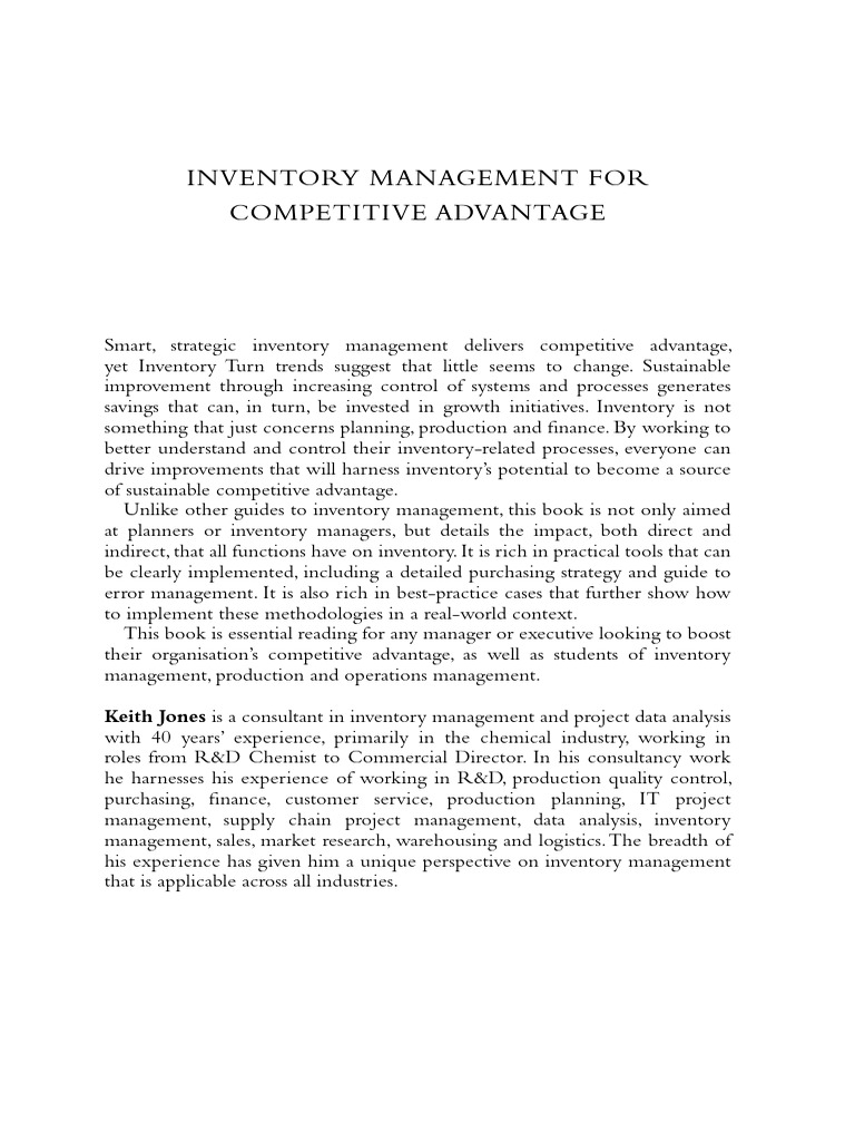 Previewpdf | PDF | Inventory | Competitive Advantage