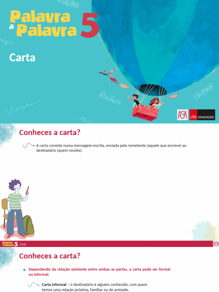Estruturas de Cartas Formais e Informais | PDF