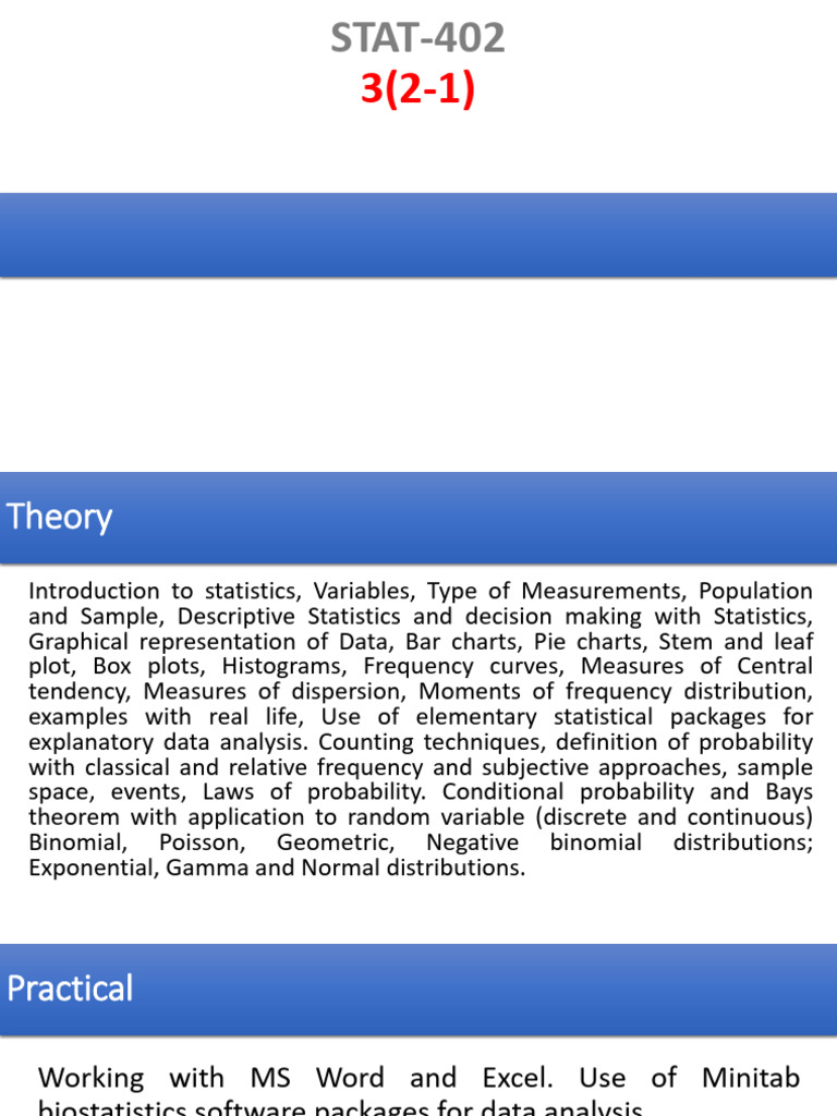 Statistics and Probability Overview | PDF | Level Of Measurement ...