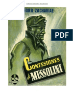 Confesiones de Mussolini – Georg Zachariae