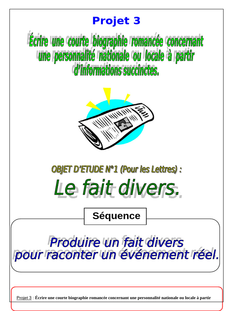 Récit d'un fait divers tragique | PDF | Feu de forêt | Phrase