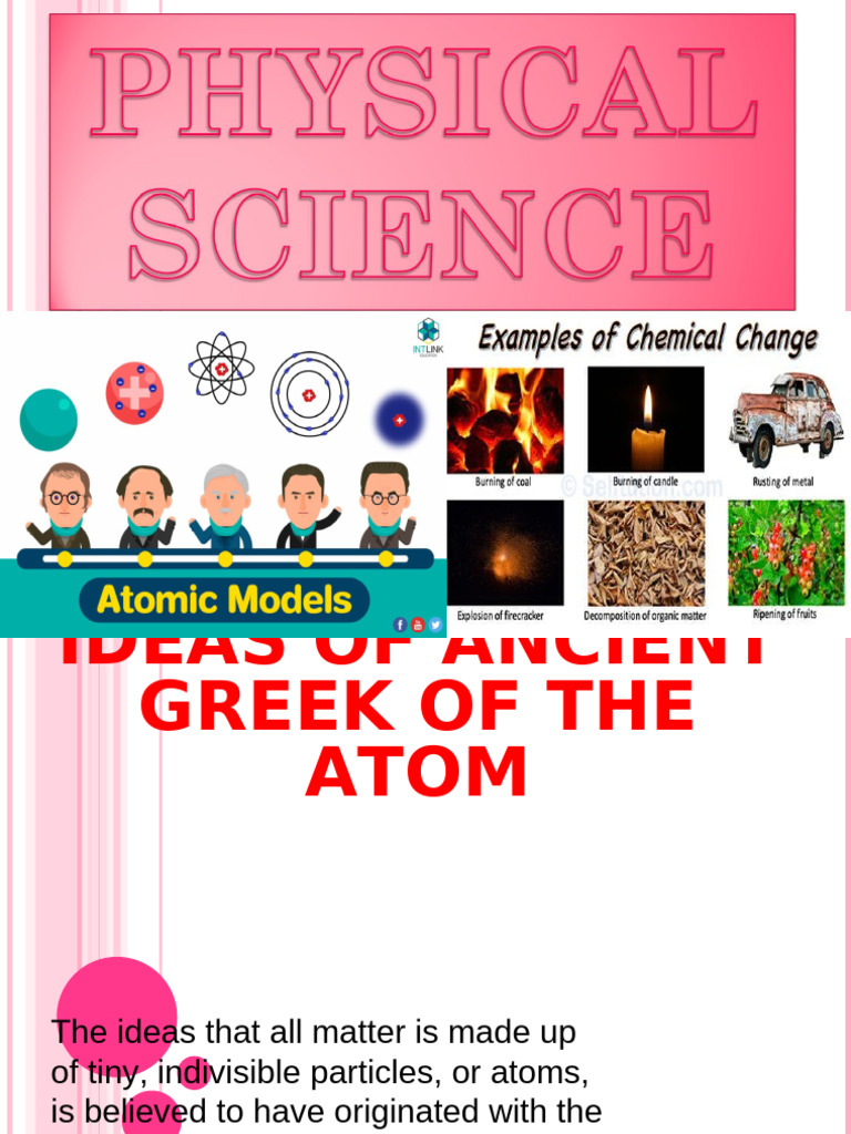 Physical Science Week 3 1 | PDF | Atoms | Atomic Nucleus
