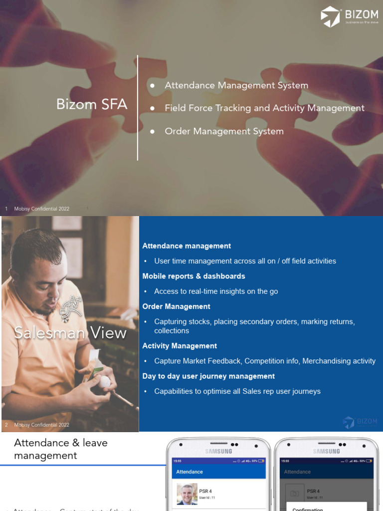 Bizom - SFA Deck'22 | PDF | Sales | Computing