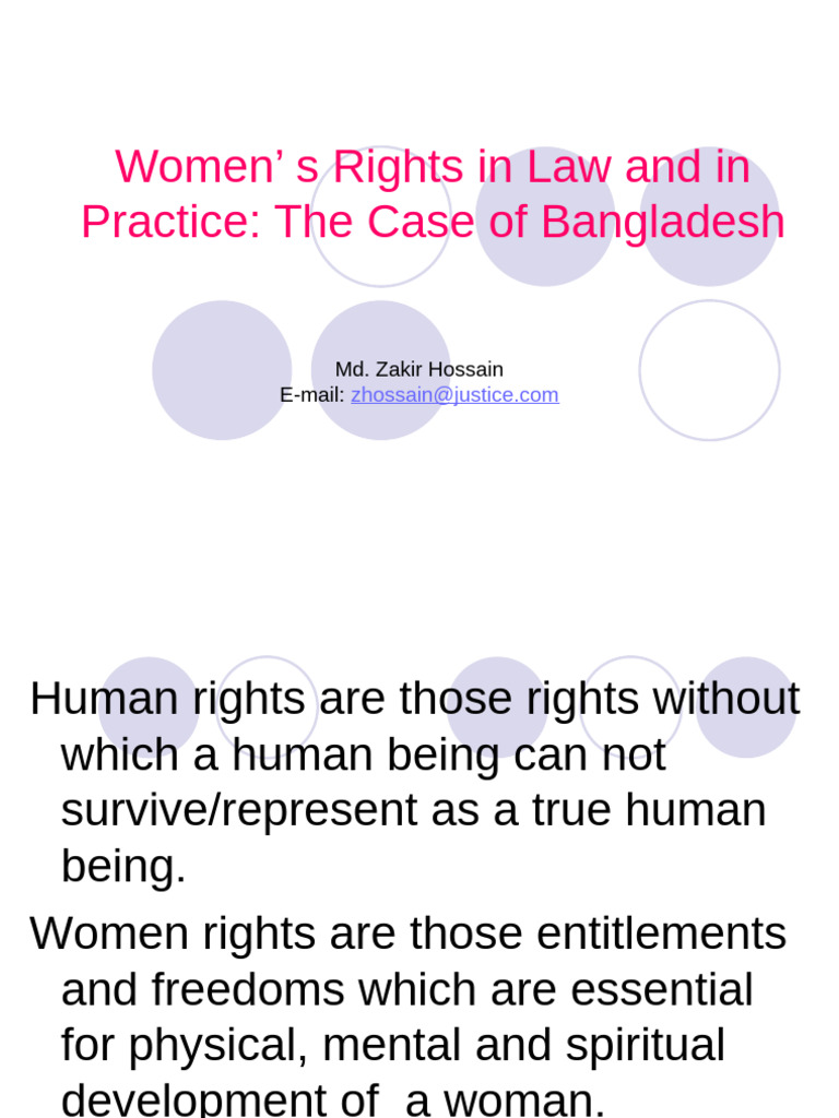 Women Rights Bangladesh-1 | PDF | Convention On The Elimination Of All ...