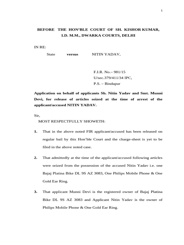 Release of Articles Nitin Yadav 28032016 - 092151 | PDF