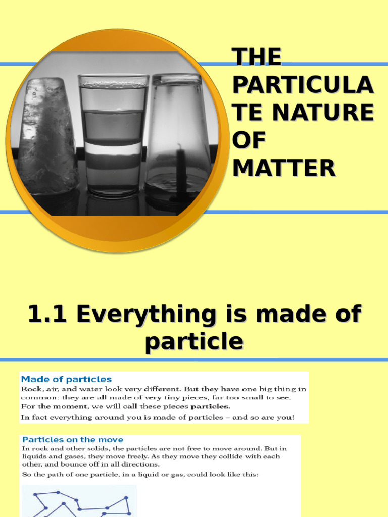 Understanding Particle Nature of Matter | PDF | Gases | Liquids