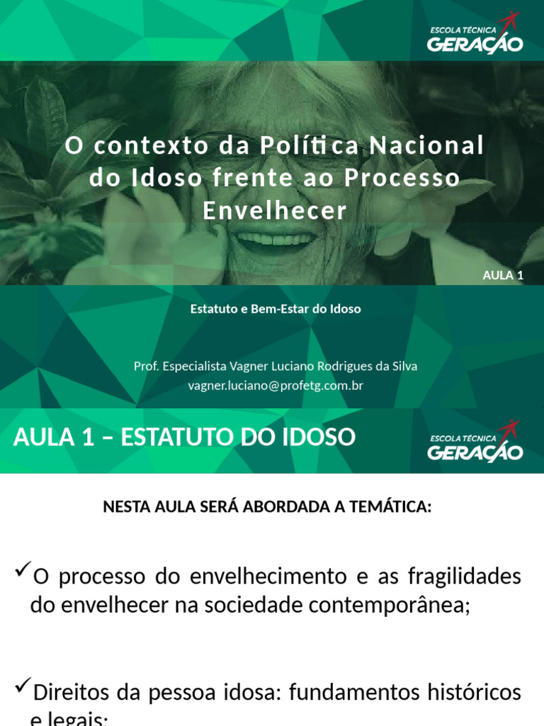 Políticas e Desafios do Envelhecimento Idoso | PDF | Envelhecimento ...