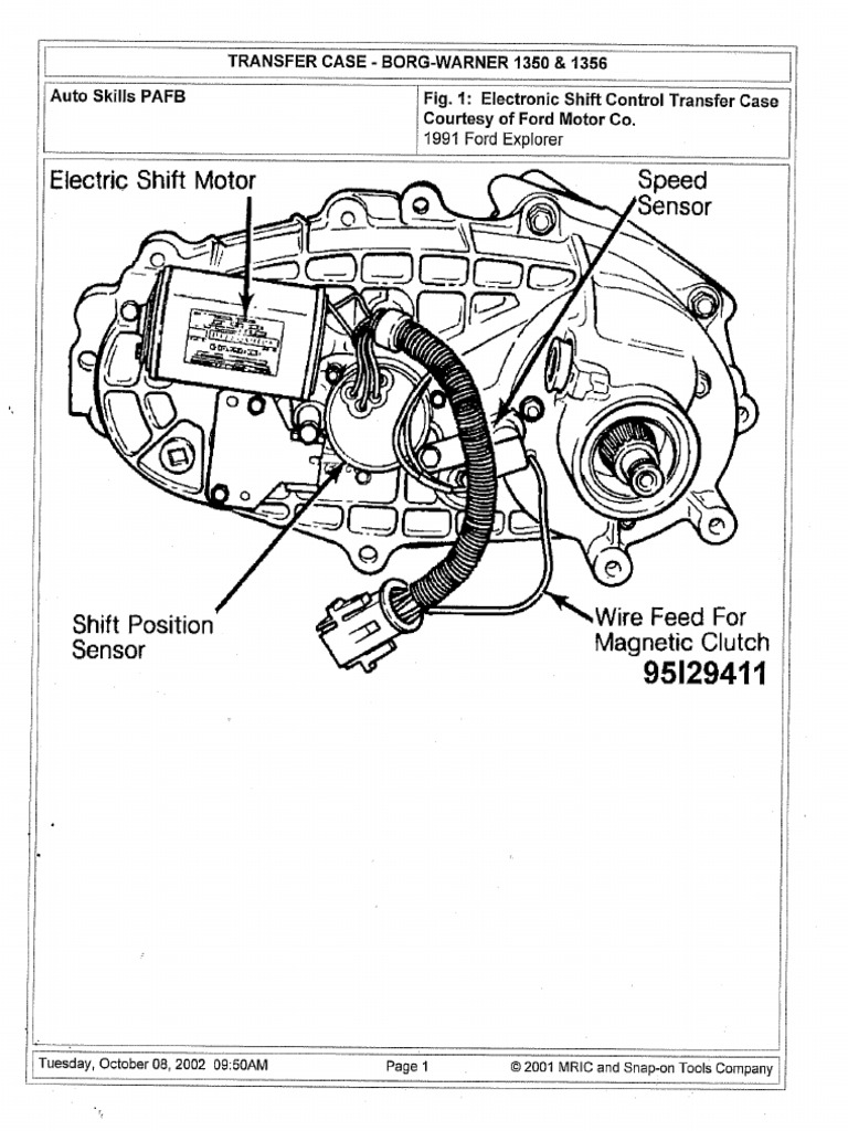 Complete Bearing And Seal Kit For Borg Warner BW1356 Transfer Case. Fits Ford Trucks From 1987 And Up. USA Industries BK-1356.