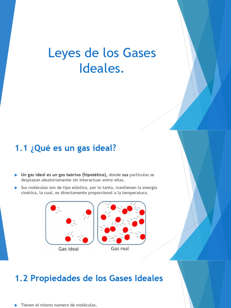 Leyes y Propiedades de los Gases Ideales | PDF | Gases | Temperatura