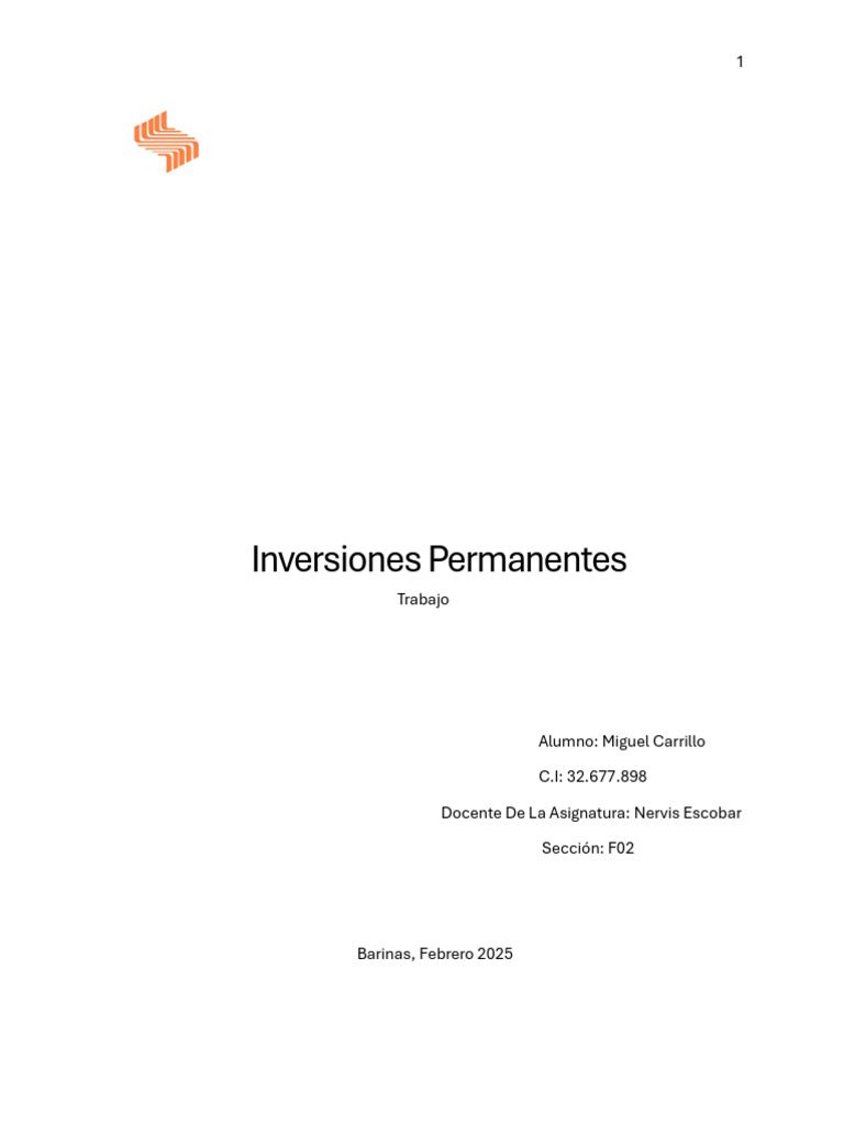 Inversiones Permanentes: Guía Completa | PDF | Inversiones | Compartir ...