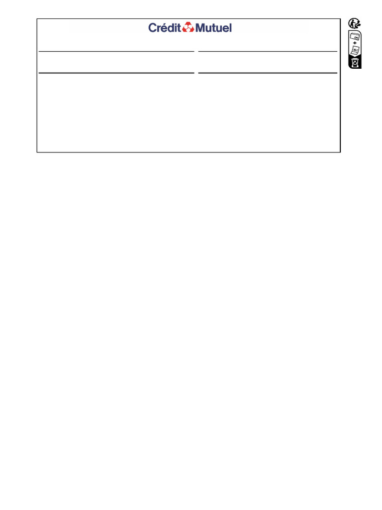 Relevé d'Identité Bancaire (RIB) | PDF