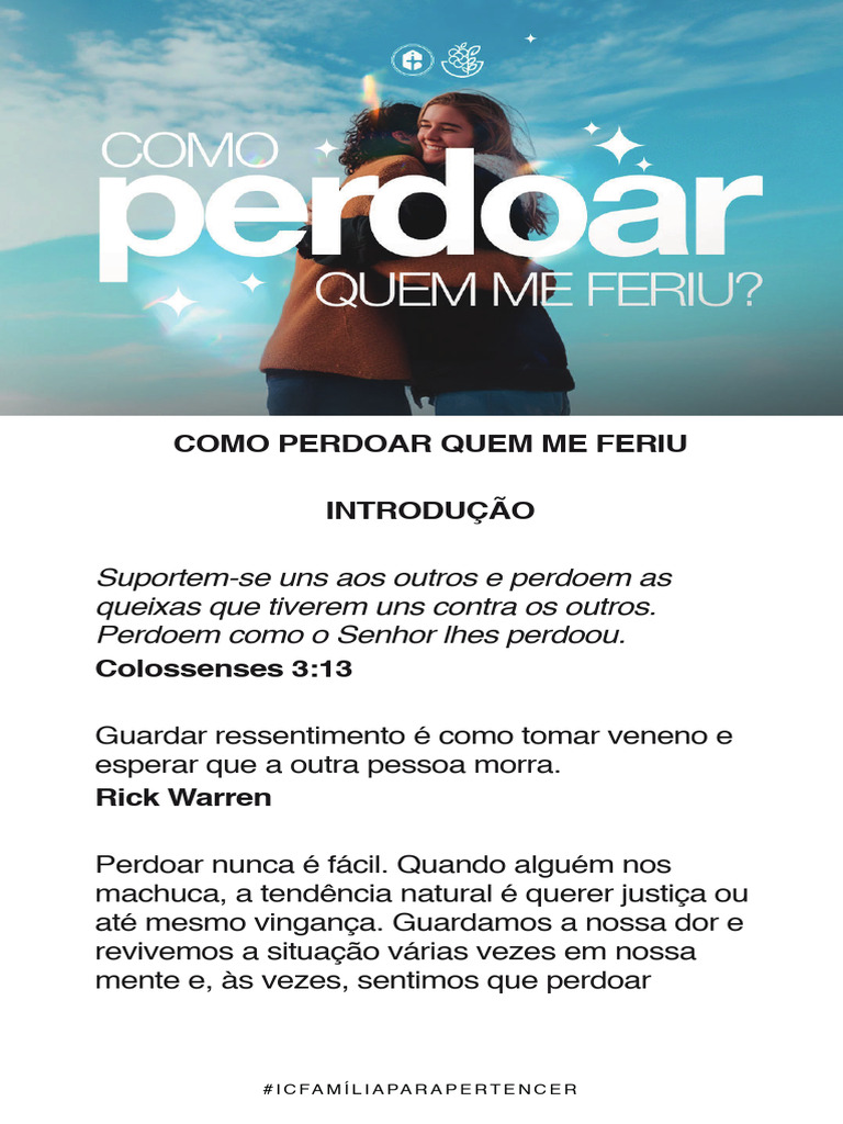 Como Perdoar Quem Te Feriu | PDF