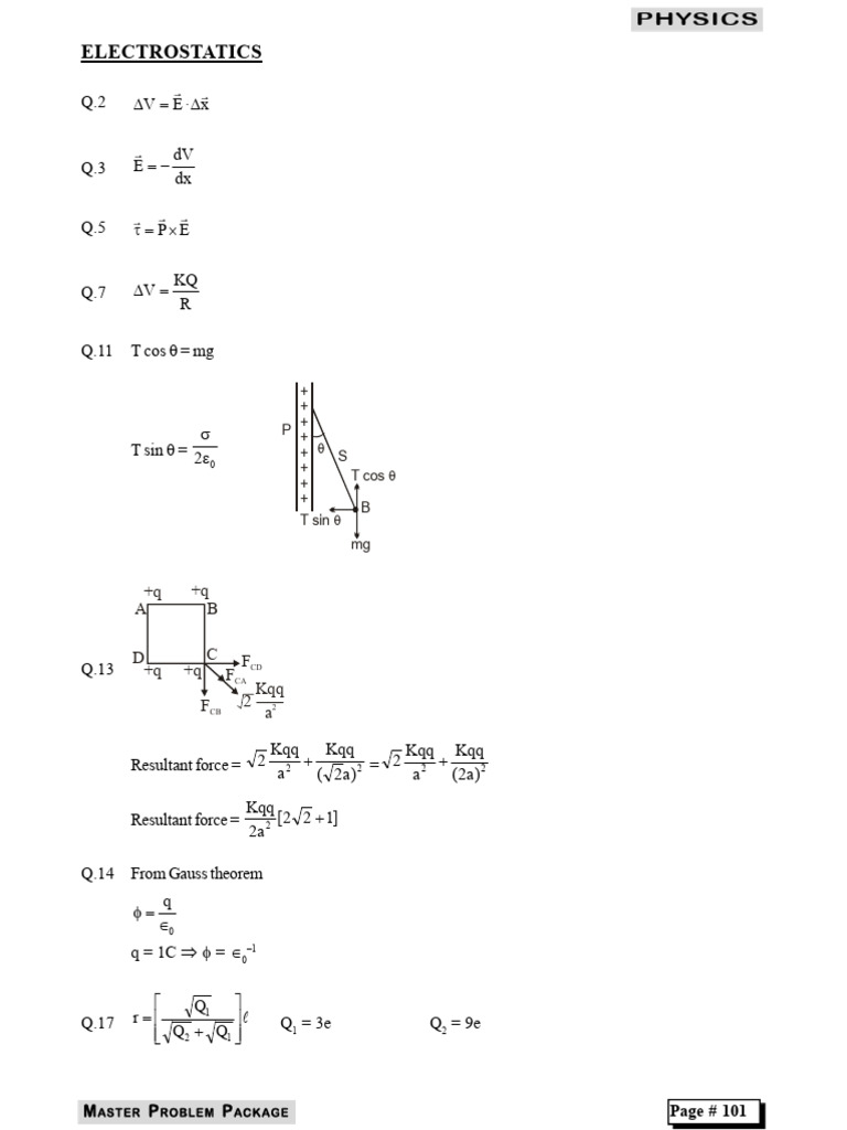 Comprehensive Physics Problem Set | PDF | Magnetism | Magnetic Field