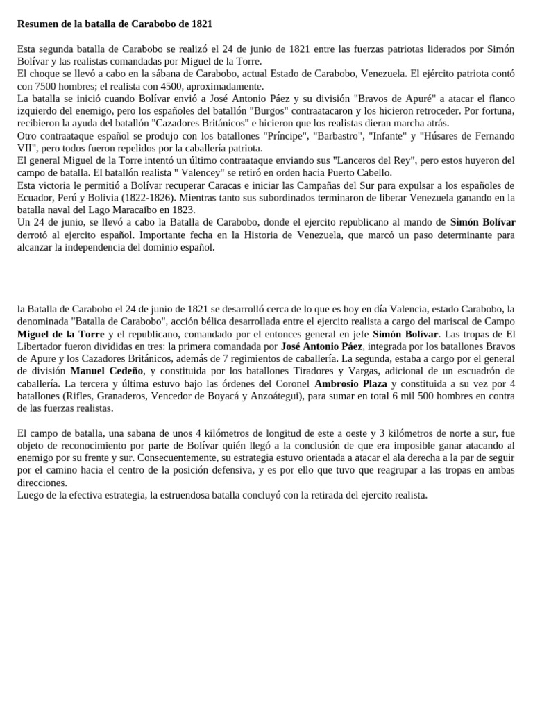 2-resumenes-de-la-batalla-de-carabobo-para-ni-os-pdf-batallas-militar