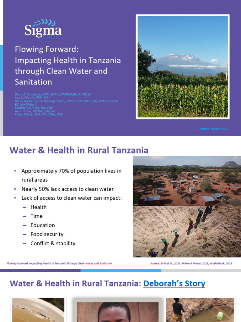 Flowing Forward - Impacting Health in Tanzania Through Clean Water ...