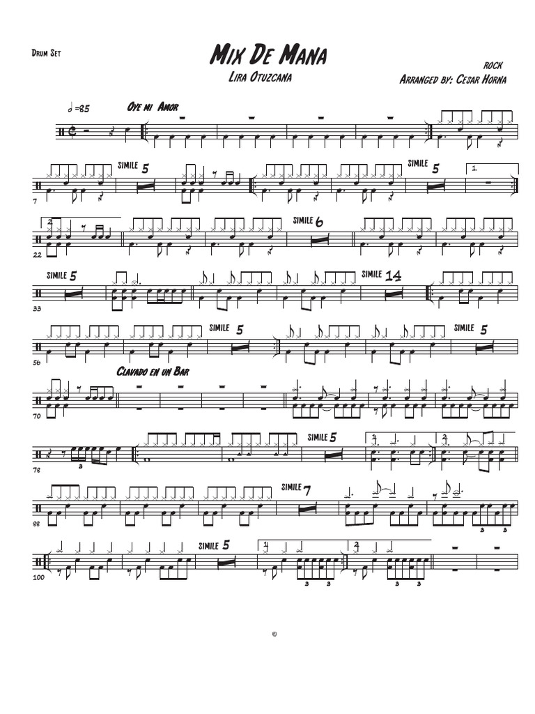 Mix de Mana (Rock) | PDF