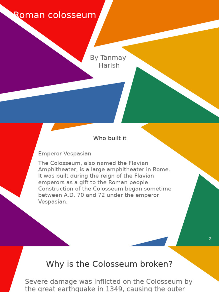 Roman Colosseum: History and Impact | PDF