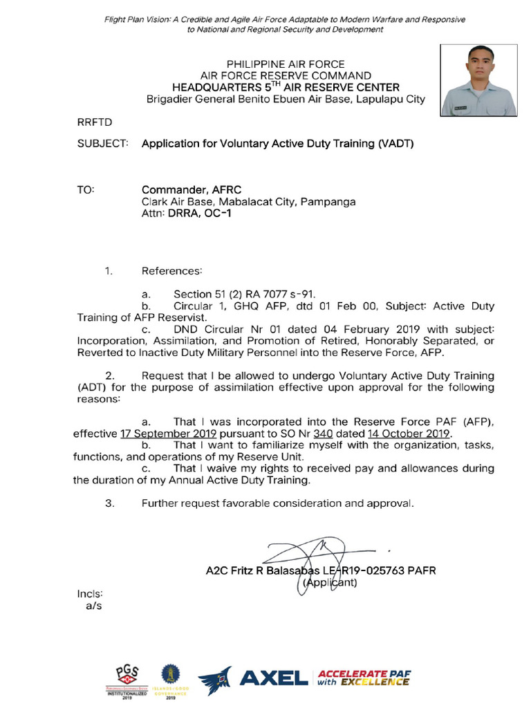 Sample VADT Application | PDF