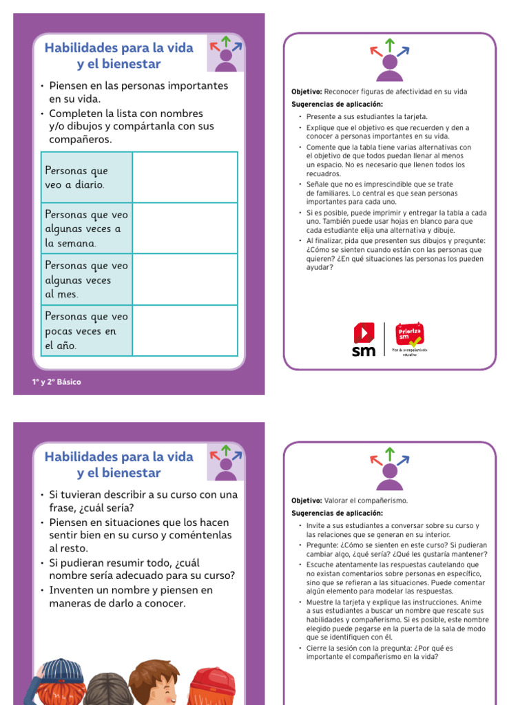Habilidades para el Bienestar Infantil | PDF | Amistad | Bienestar