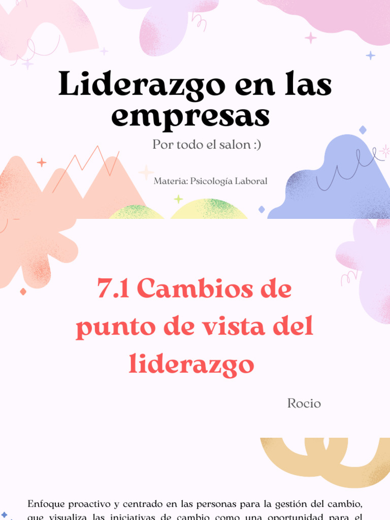 Liderazgo Efectivo en Empresas Modernas | PDF | Poder (social y ...