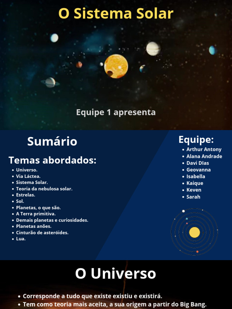 Explorando o Sistema Solar e Estrelas | PDF | Planetas | Sistema Solar