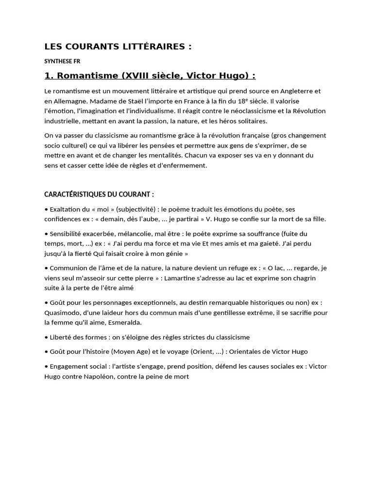 courants-litt-raires-romantisme-r-alisme-pdf-romantisme-po-sie