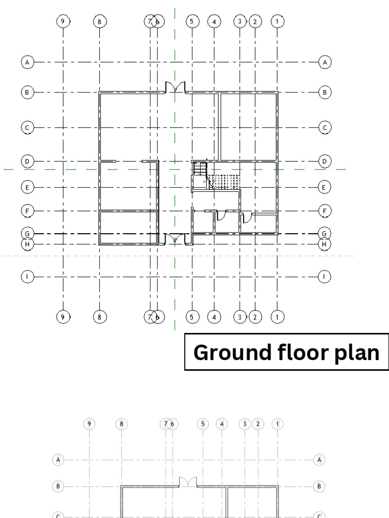 Detailed Ground Floor Plan and Views | PDF