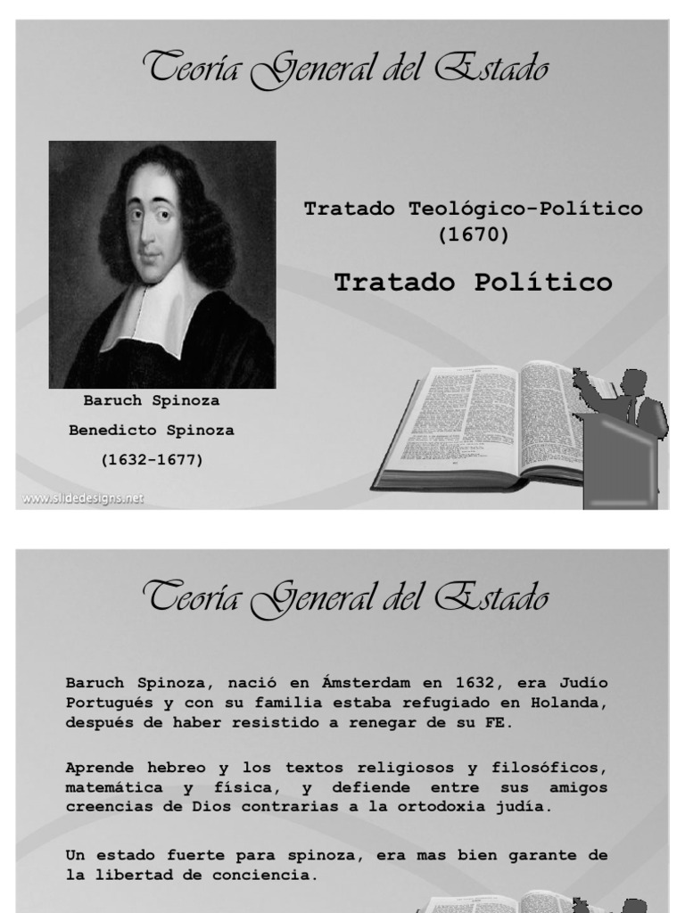 Tratado Teologico Politico PDF Baruch Spinoza Estado (política)