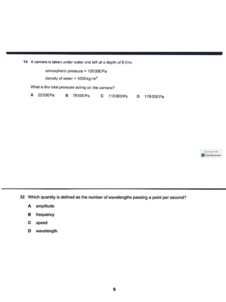 Physics Test 5 | PDF