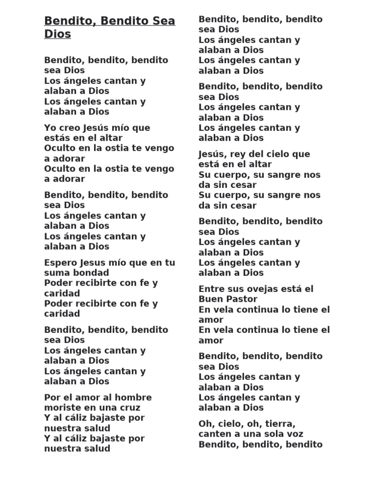 Bendito Canto | PDF