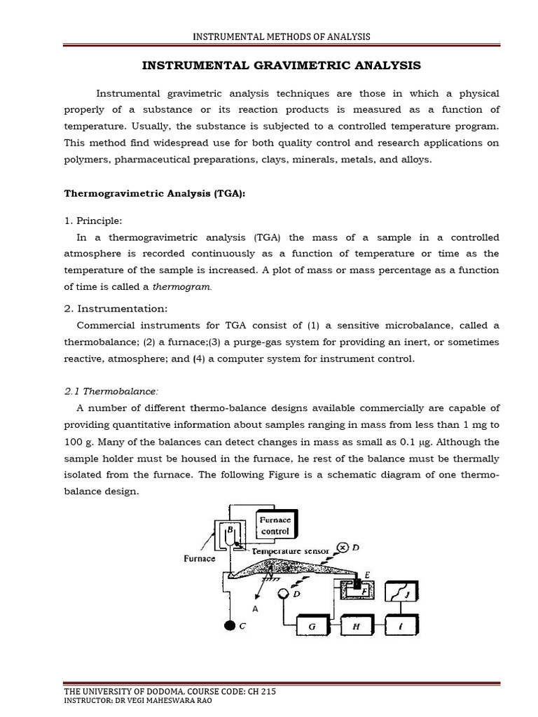 Thermal Methods of Analysis (1) - 240130 - 131941 | PDF ...