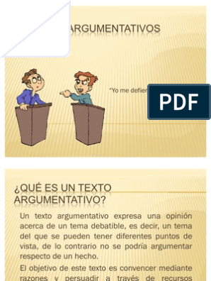 Textos Argumentativos | PDF | Teoría de la argumentación | Chile
