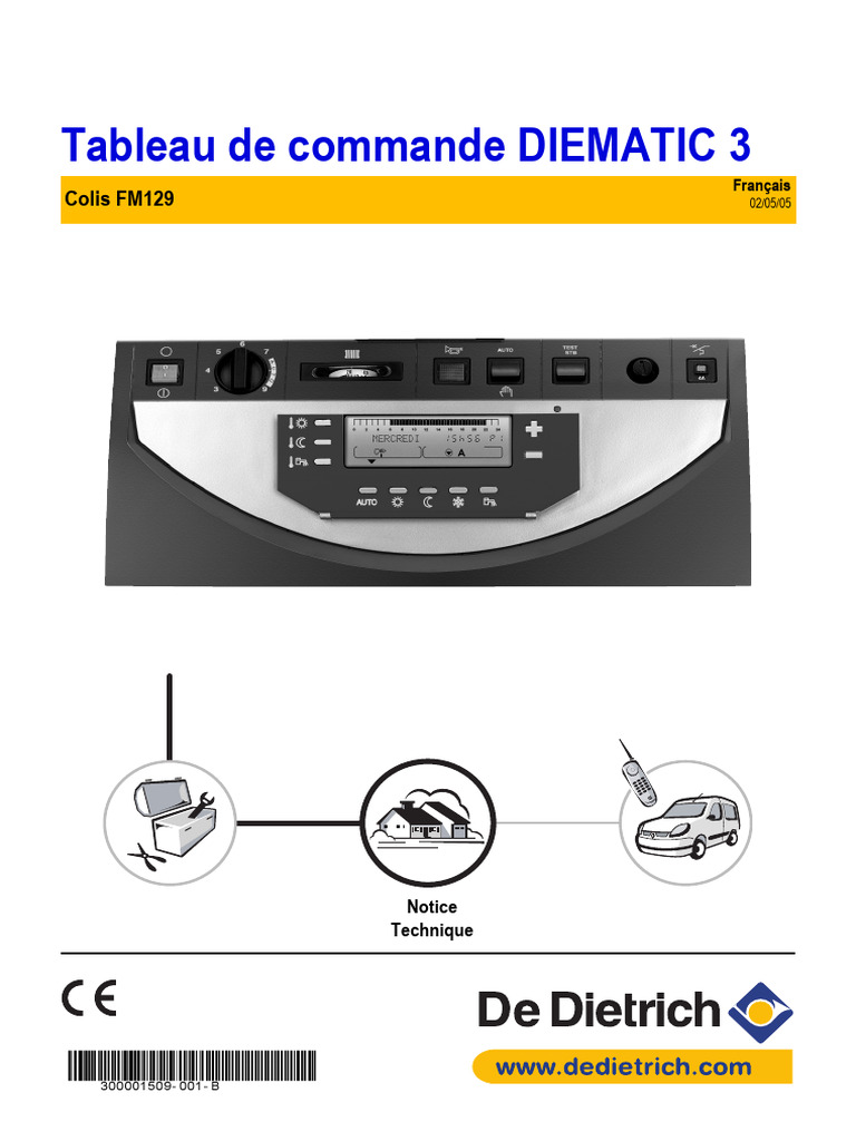 Notice Technique Diematic 3 PDF Chaudière Interrupteur — free download