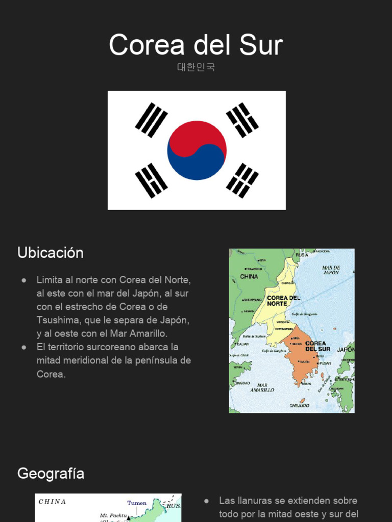 Información esencial sobre Corea del Sur | PDF | Corea del Sur ...