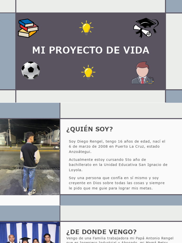 Proyecto de Vida de Diego Rengel | PDF