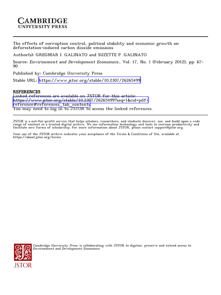 7895 | PDF | Deforestation | Political Corruption