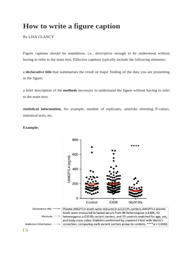 How To Write A Figure Caption | PDF