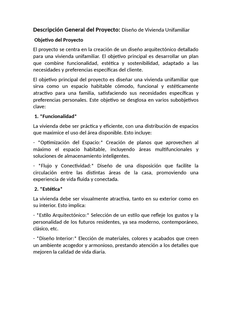 Diseño de Vivienda Unifamiliar Sostenible | PDF