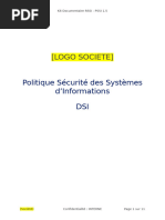 Exemple de Plan PSSI Guidé | PDF | Sécurité | Informatique