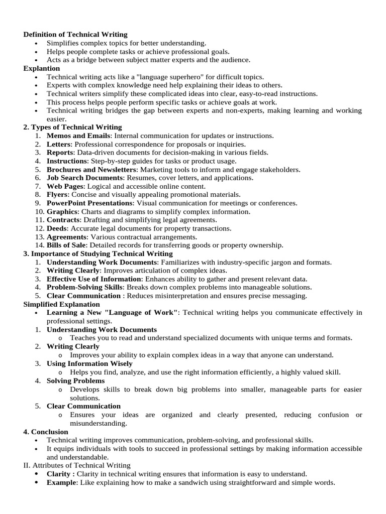 Definition of Technical Writing-Résumé | PDF | Communication | Expert